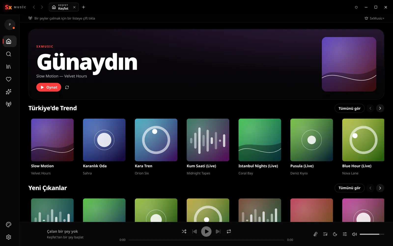 SxMusic Desktop — Keşfet